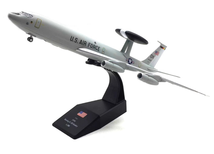 1-200 American Boeing E-3 AWACS Watchtower Alloy Fighter Aircraft Model FNsmodel