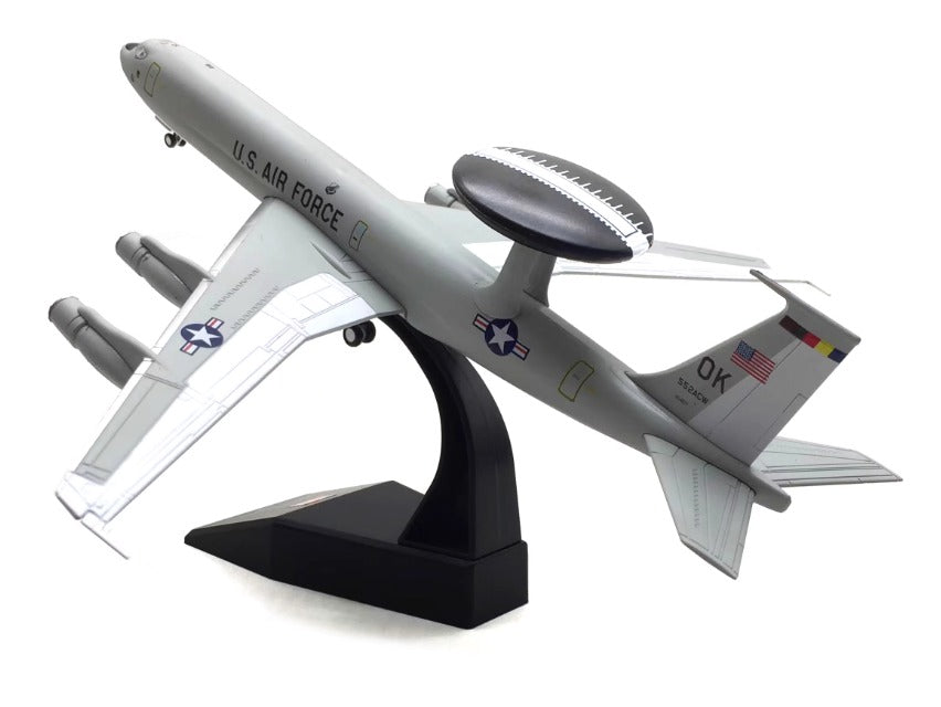 1-200 American Boeing E-3 AWACS Watchtower Alloy Fighter Aircraft Model FNsmodel