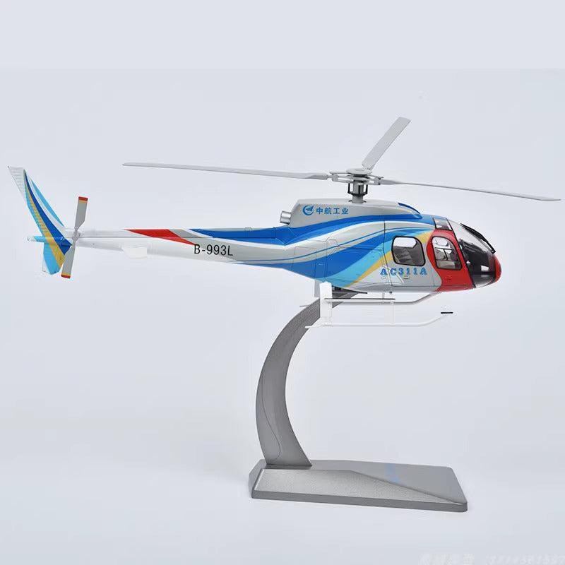 1-35 AC311 helicopter alloy public security rescue fire model