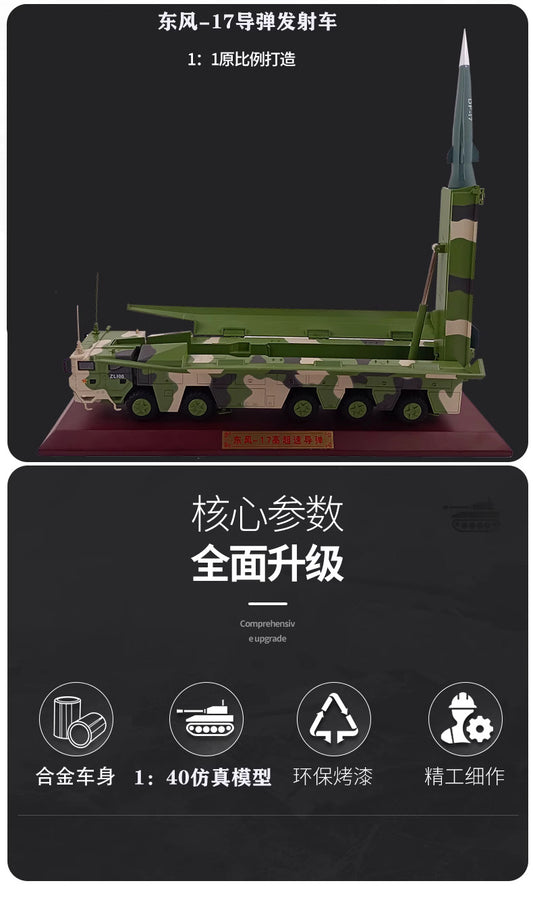 1-40 Dongfeng 17 ballistic missile launcher
