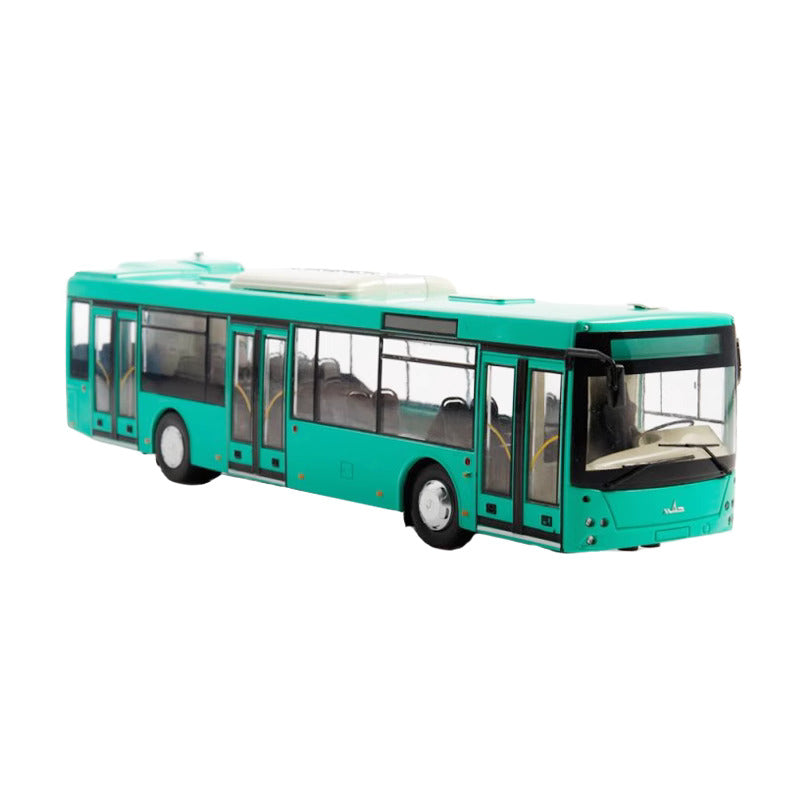 1-43 Modern bus MAZ-203 green alloy model