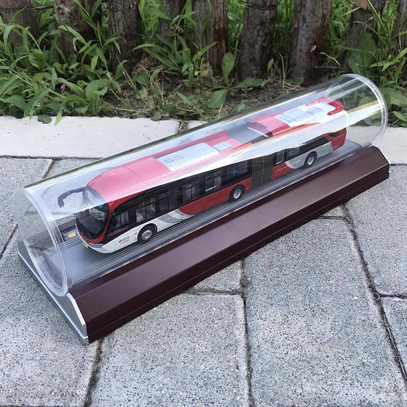 1-64 Beijing Bus No. 1 Yinlong articulated bus model