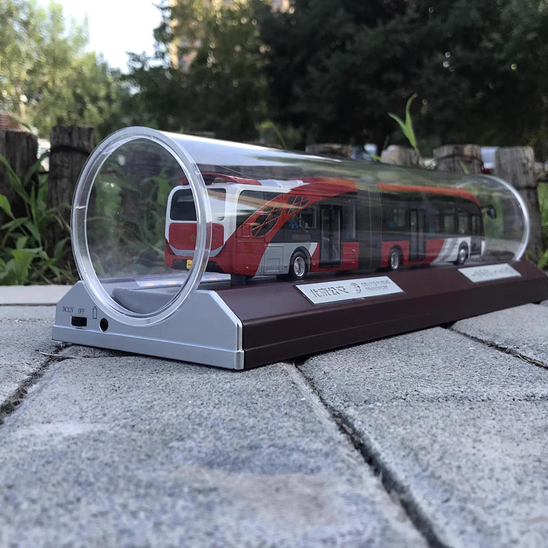 1-64 Beijing Bus No. 1 Yinlong articulated bus model