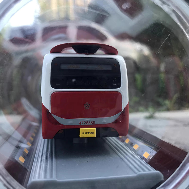 1-64 Beijing Bus No. 1 Yinlong articulated bus model