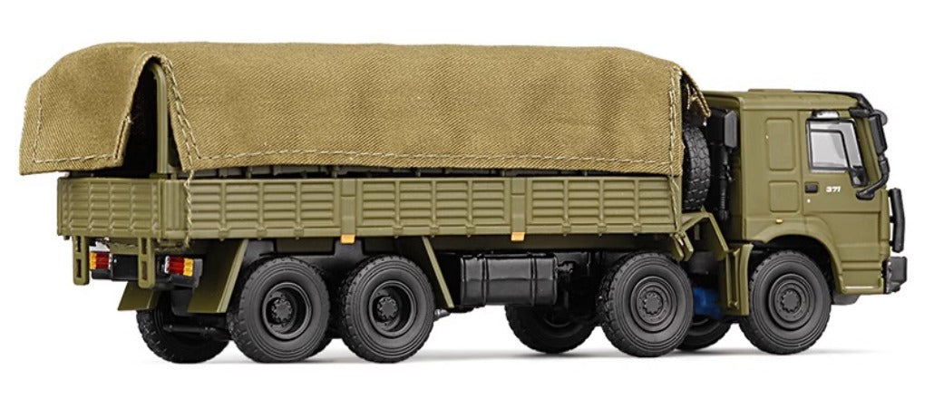 1/64 Howo 8X8 Military Truck Transporter Eight Wheel Balancer Shaft Alloy model