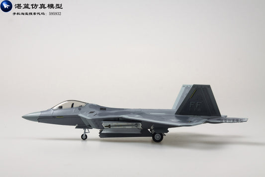 1-72 AF1 American F-22 Raptor jet alloy model
