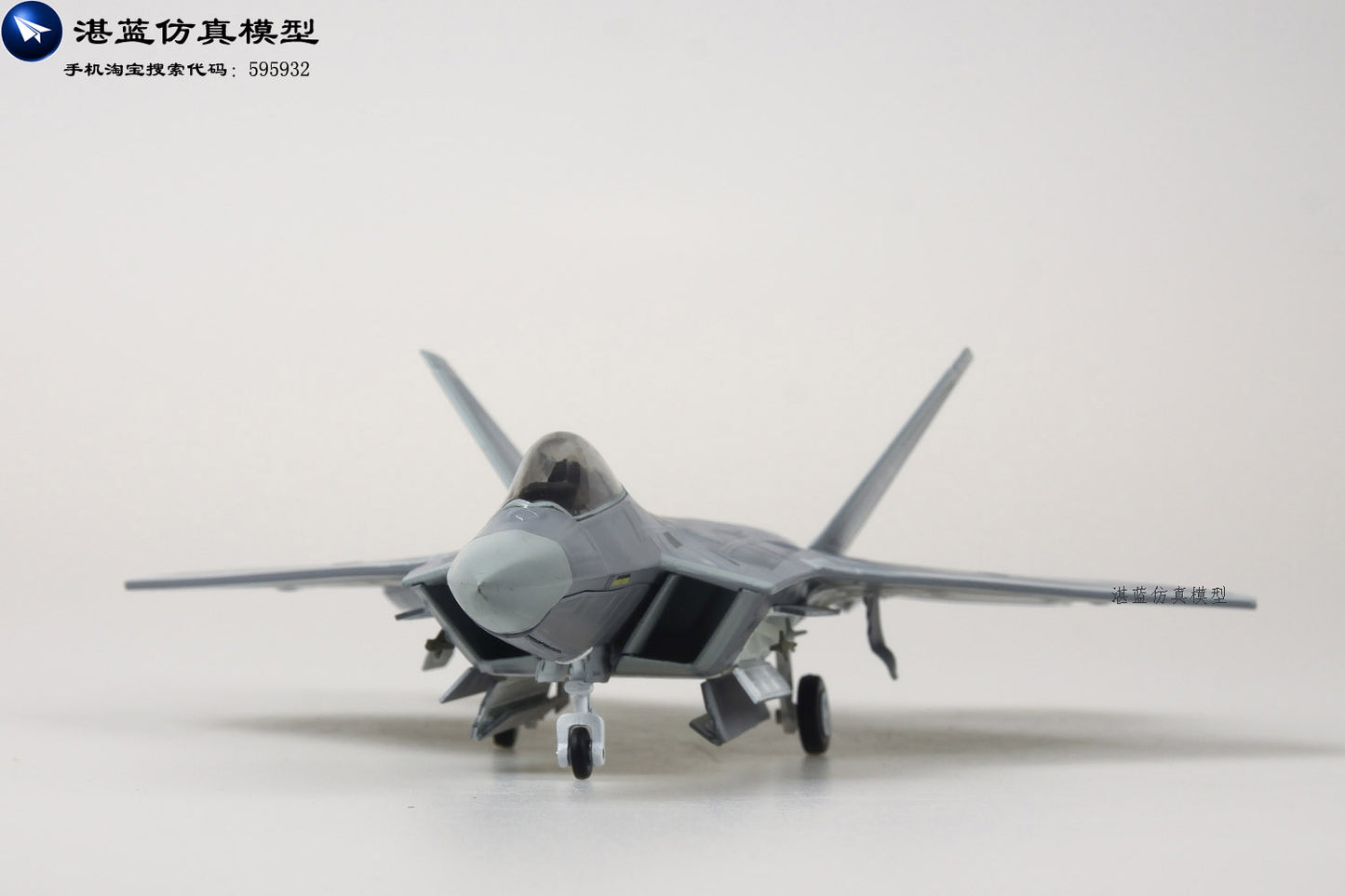 1-72 AF1 American F-22 Raptor jet alloy model