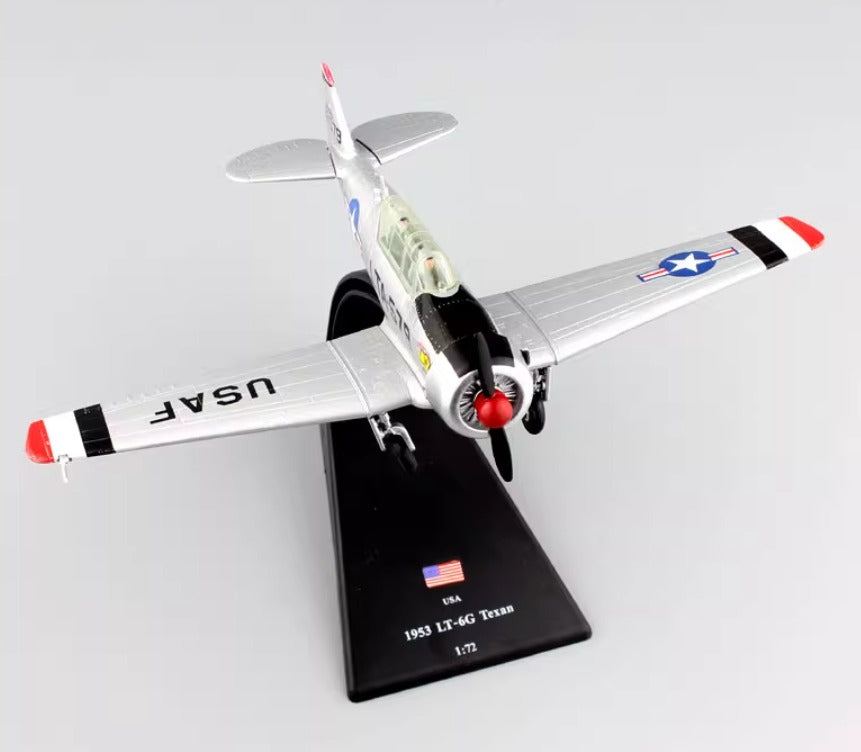 1-72Amer USAF Texas LT-6G AT6 Trainer Reconnaissance Aircraft 1953 Military Aircraft Model
