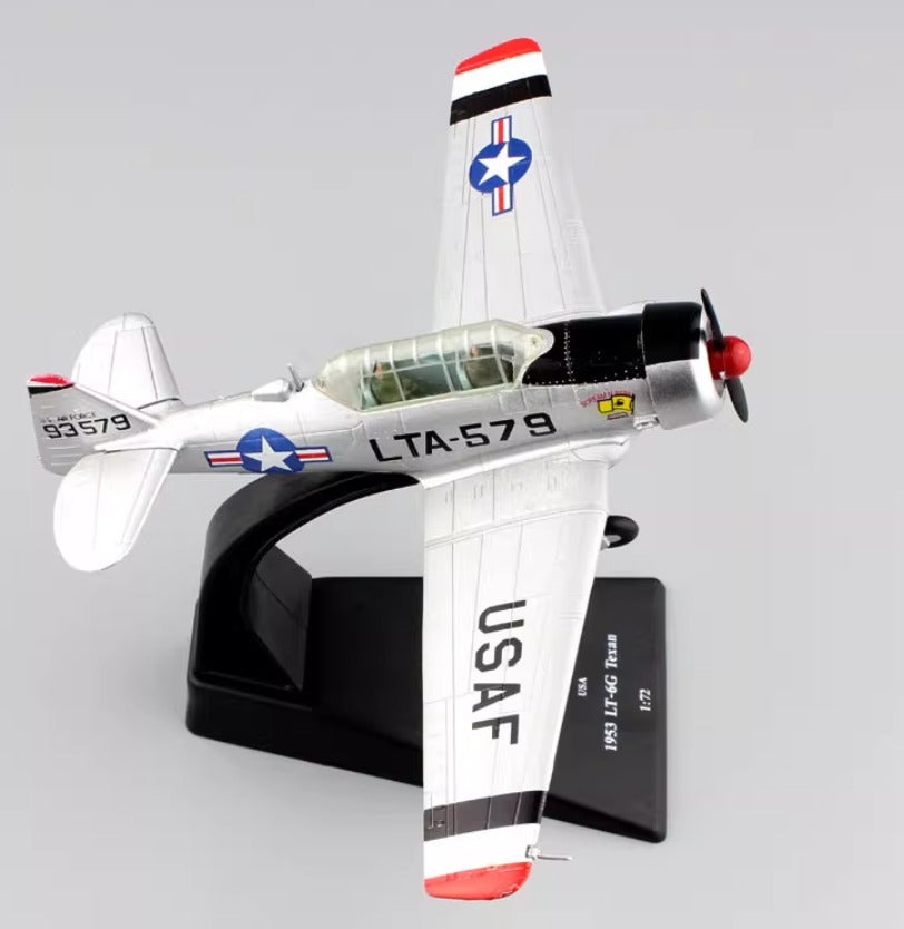 1-72Amer USAF Texas LT-6G AT6 Trainer Reconnaissance Aircraft 1953 Military Aircraft Model