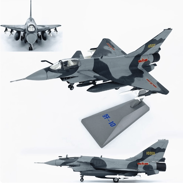 1-72 Chinese Air Force J10 Raptor fighter alloy model