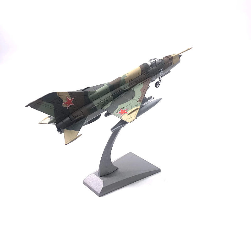 1-72 Soviet classic fighter MiG-21Mig-21 simulation alloy aircraft model finished model