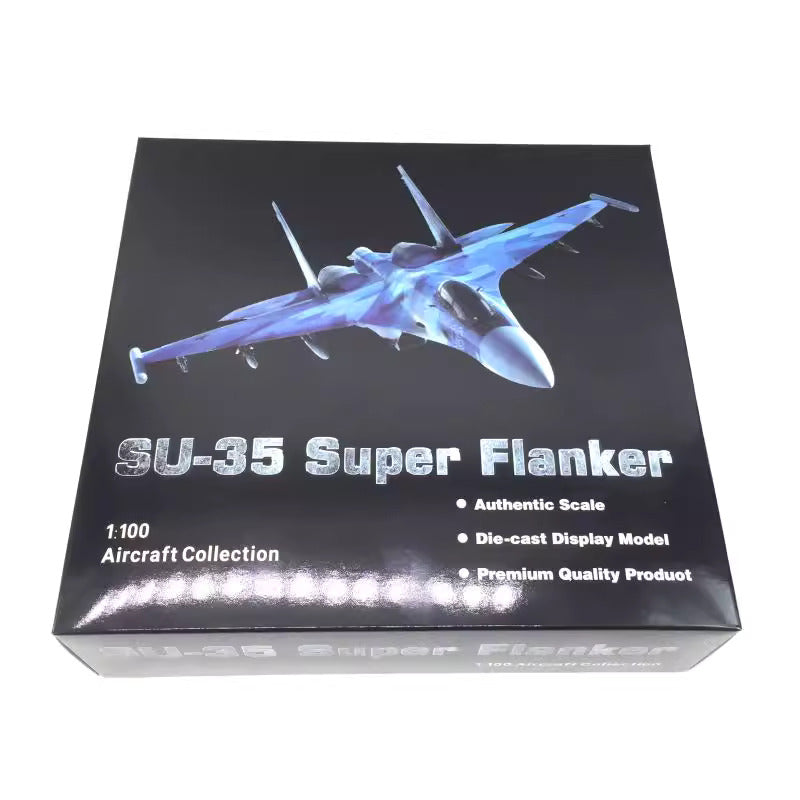 1/100 Russian Su-35 fighter military alloy aircraft model