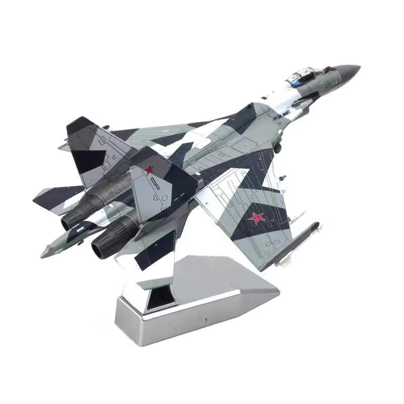 1/100 Russian Su-35 fighter military alloy aircraft model