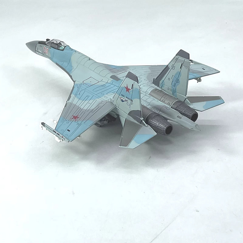 1/100 Russian  Super Lateral SU-35 Fighter  Alloy Military Model