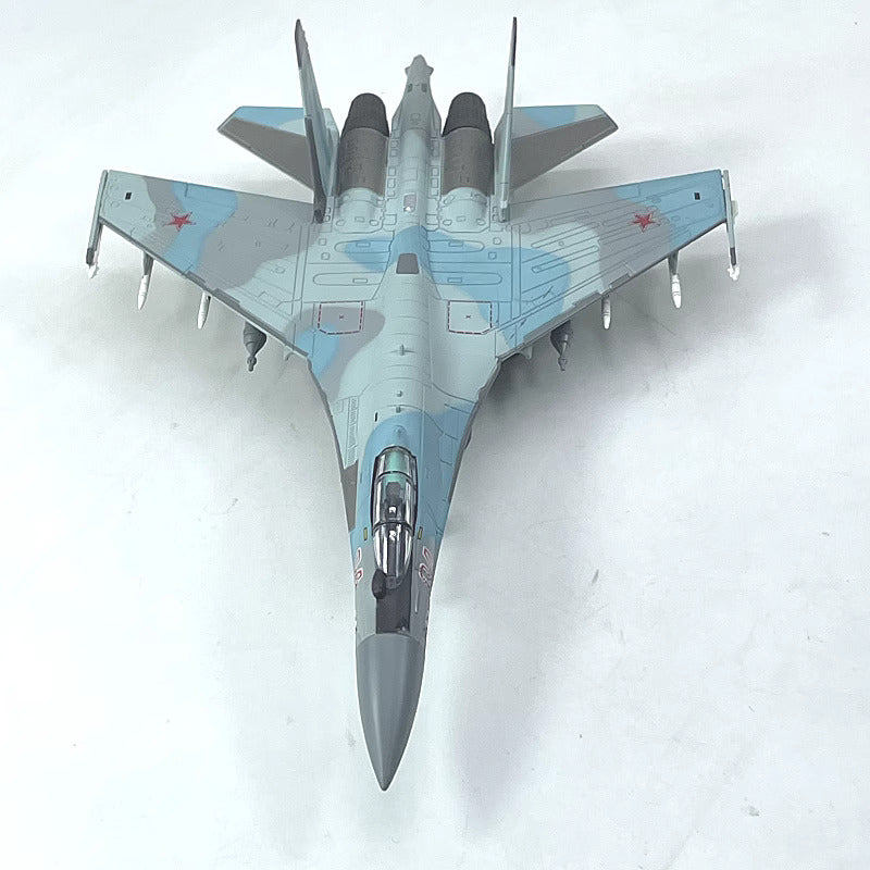 1/100 Russian  Super Lateral SU-35 Fighter  Alloy Military Model