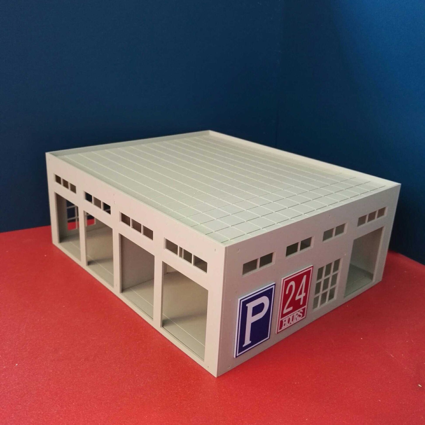 1/64 Model Car 6 door garage for 24 - hour parking