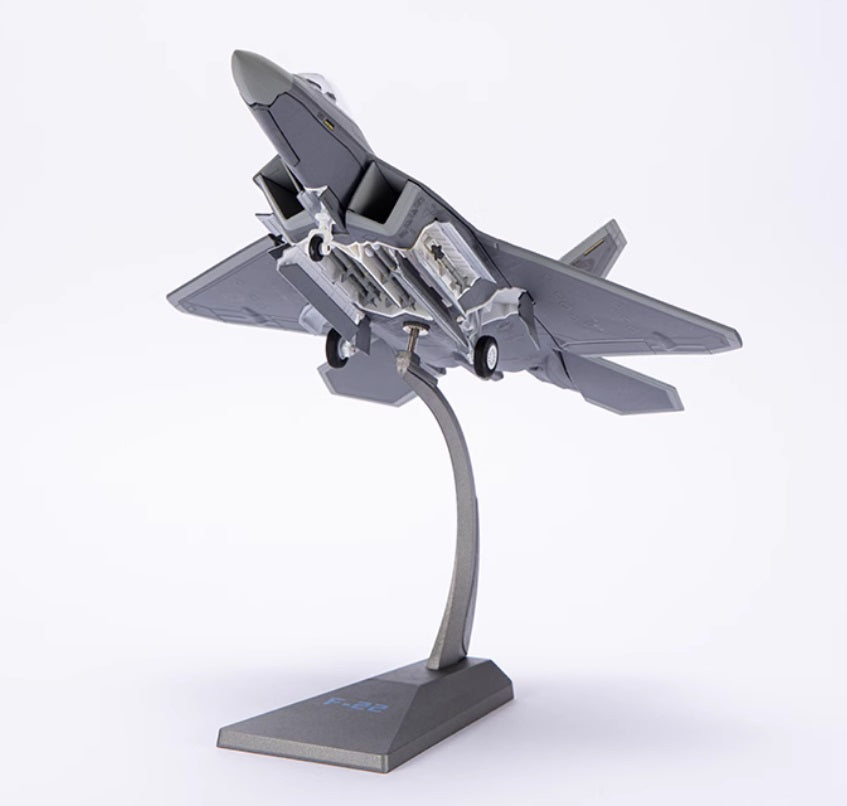 172 F22 stealth fighter alloy model American F22 Raptor