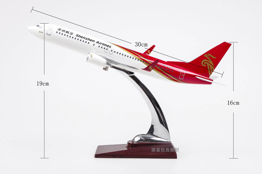 30cm Shenzhen Airlines airline Boeing 737 plane model