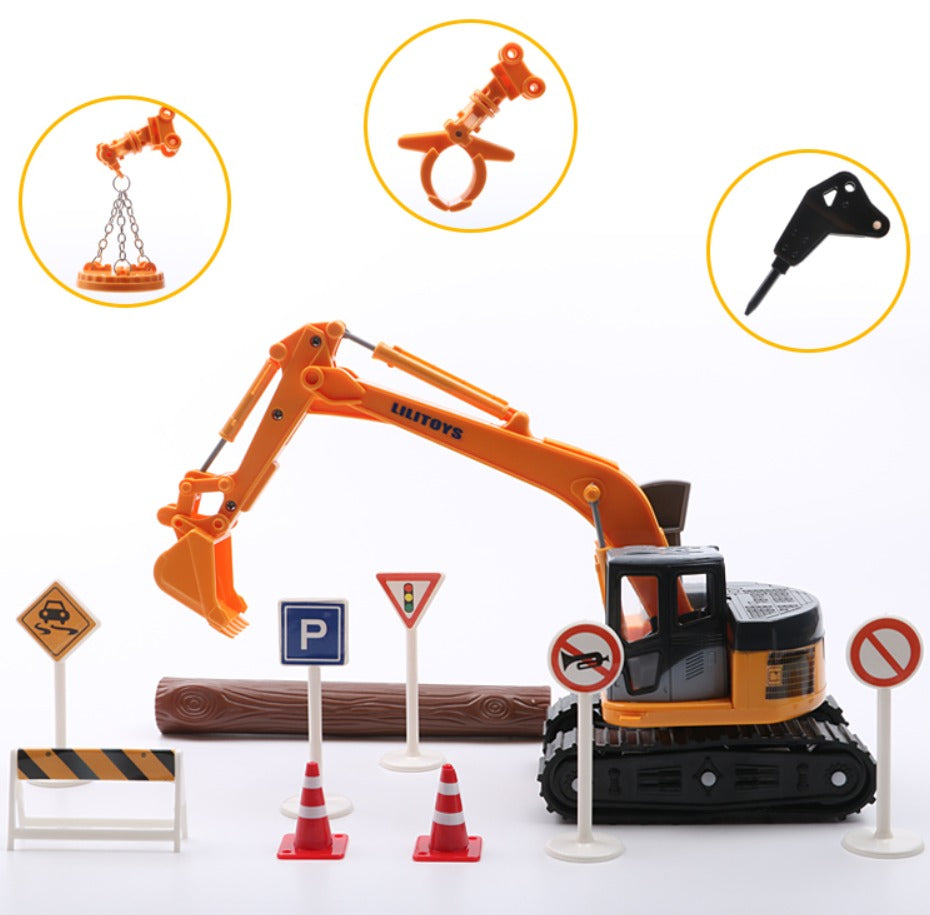 4-in-1 Excavator Kids Car Model Toy