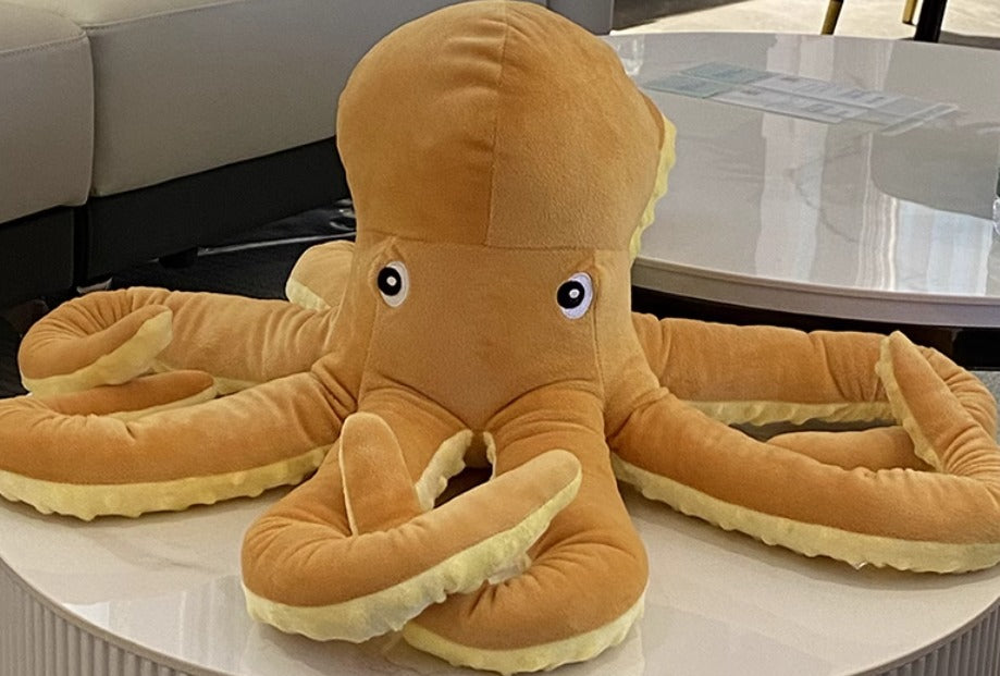 Brown Octopus stuffed animal plush