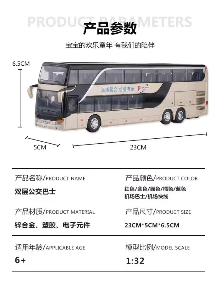 Bus model alloy toy 1-32