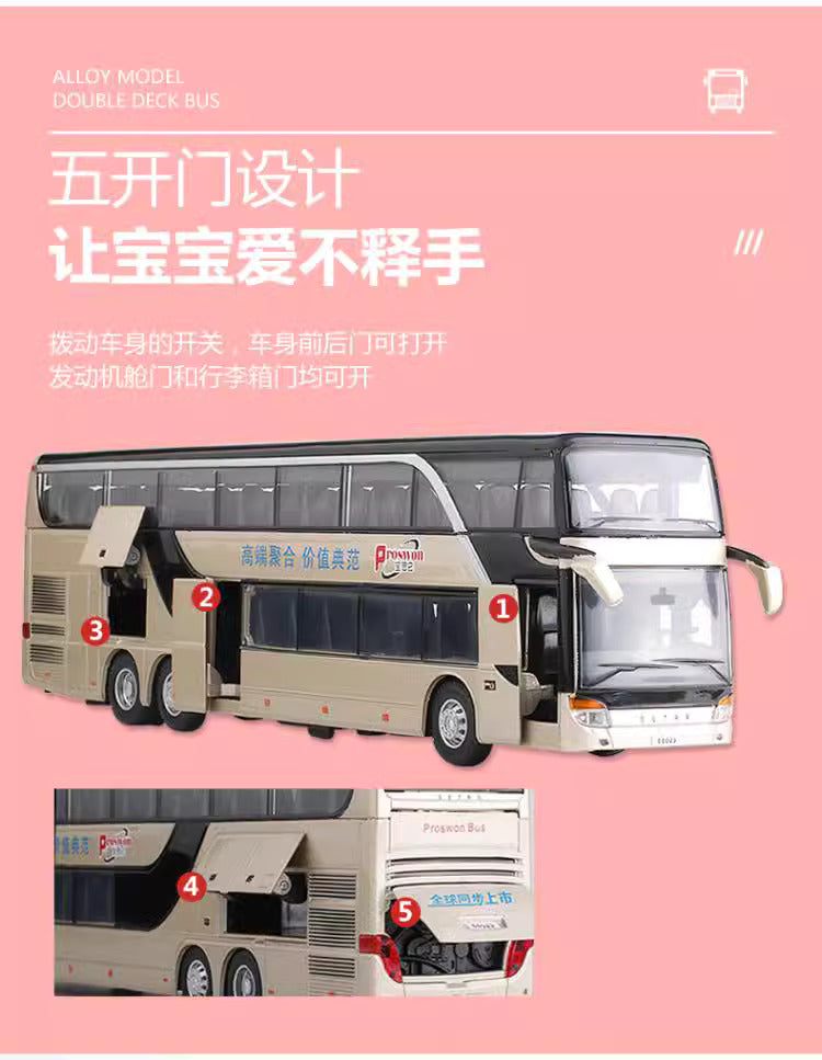 Bus model alloy toy 1-32