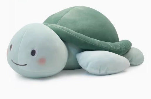 Cute smiling turtle plush doll