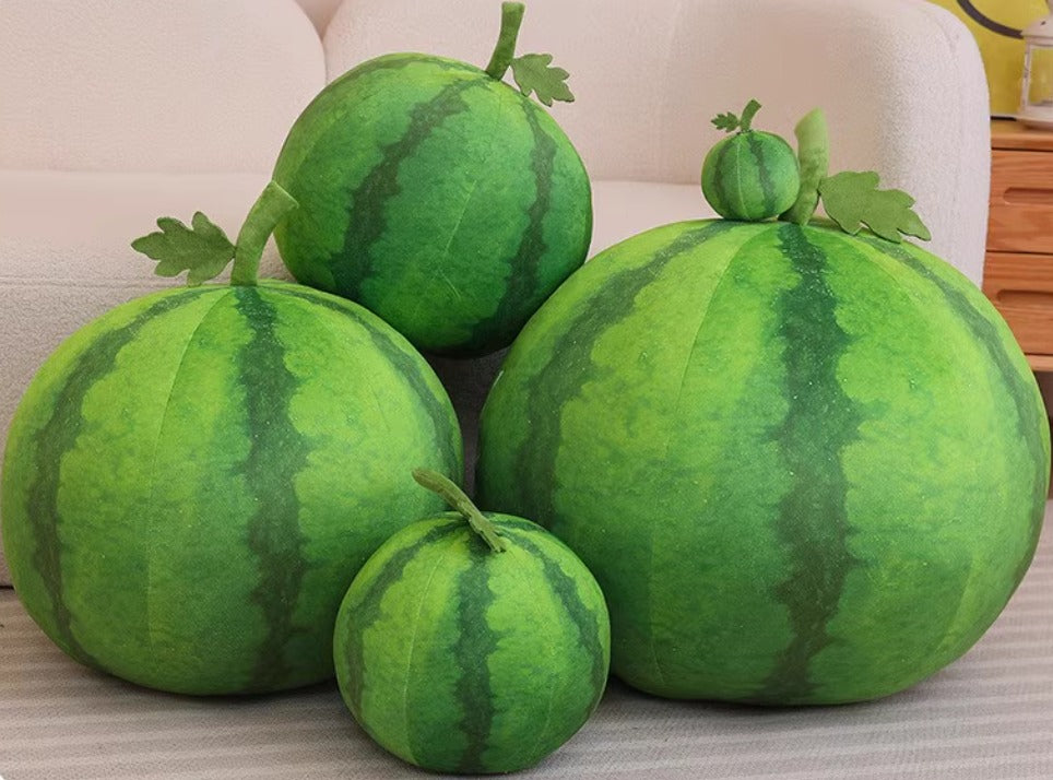 Cute stuffed watermelon plush.