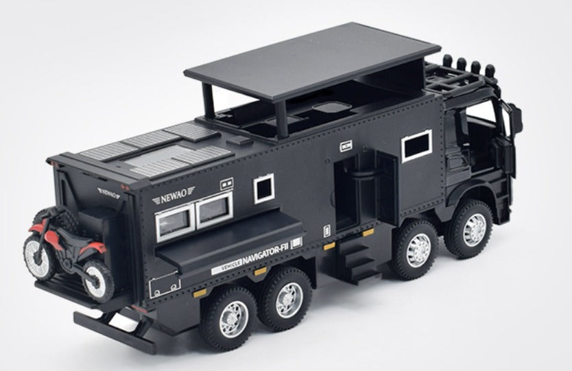ENN 1/32 Mercedes-Benz Alloy Off-road RV Model Pull Back Sound and Light Toy Truck Truck