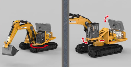 Excavator alloy boy model toy