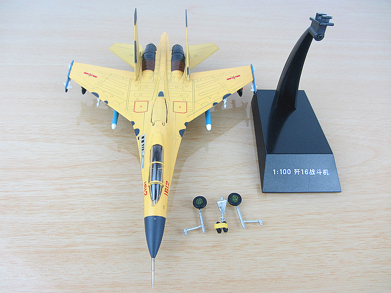 Fighter model 16 aircraft model alloy simulation military alloy model