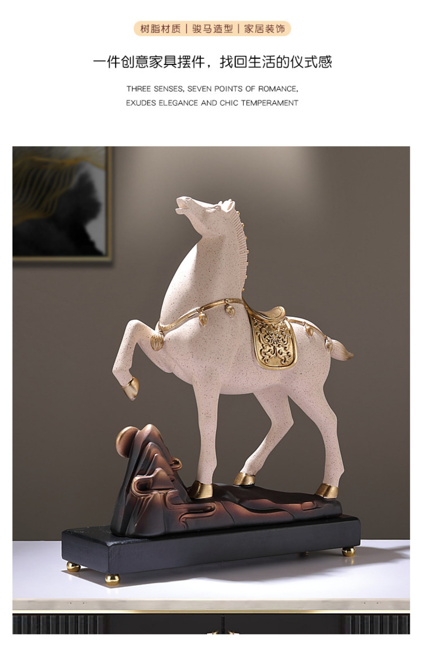 Horse sculpture art piece $