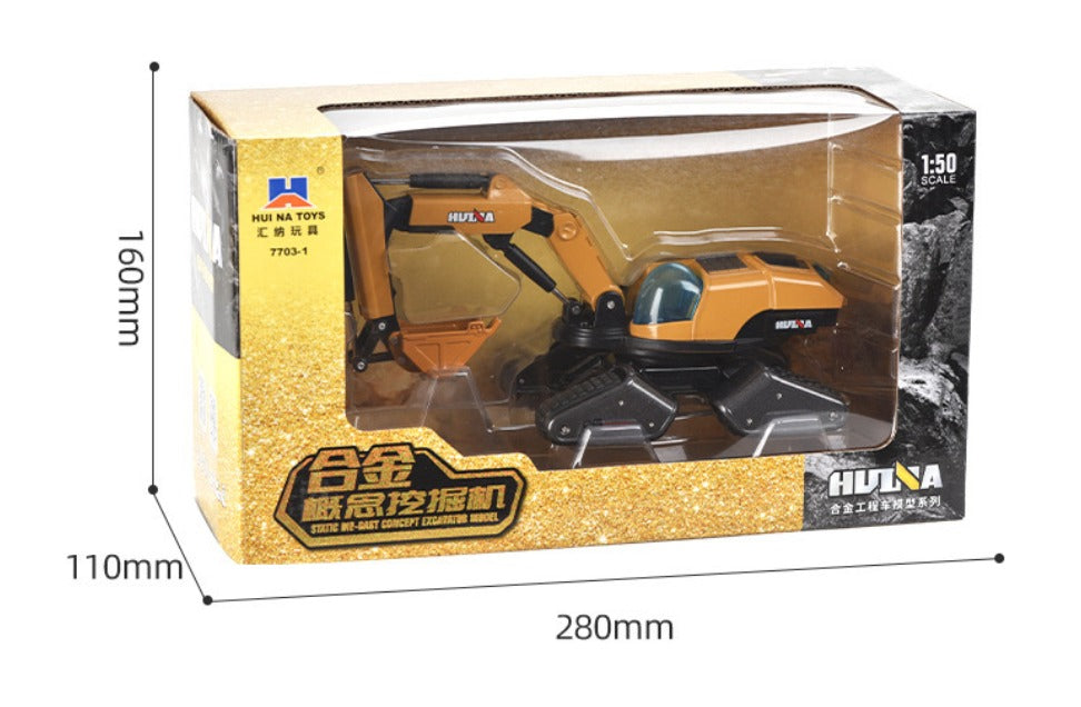 1-50 Huina excavator alloy model excavator