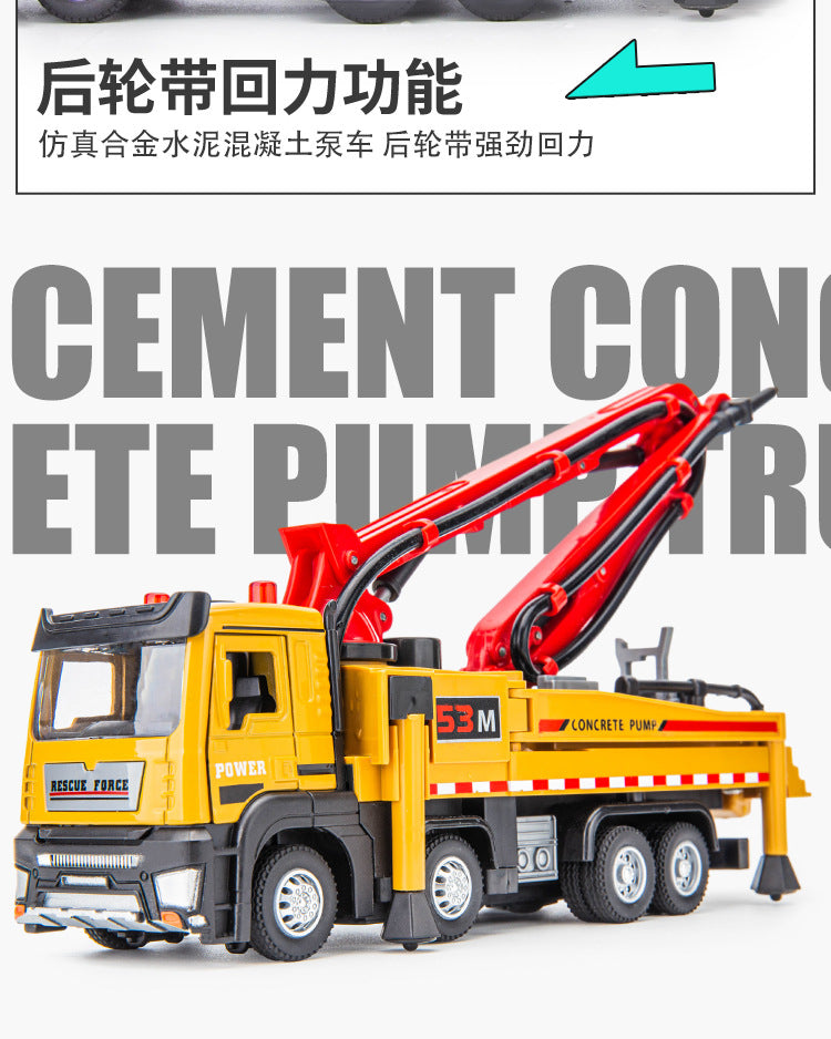 Large alloy concrete pump truck