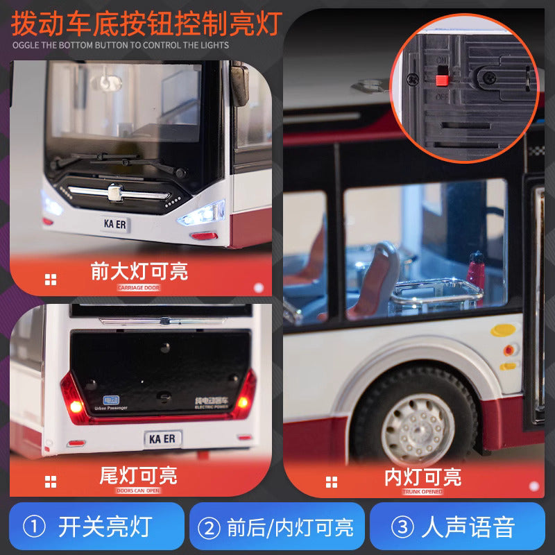 Bus model alloy toy 1-32