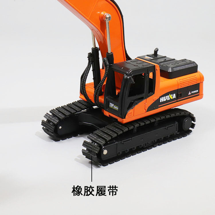 Long arm excavator model children's alloy excavator vehicle toy