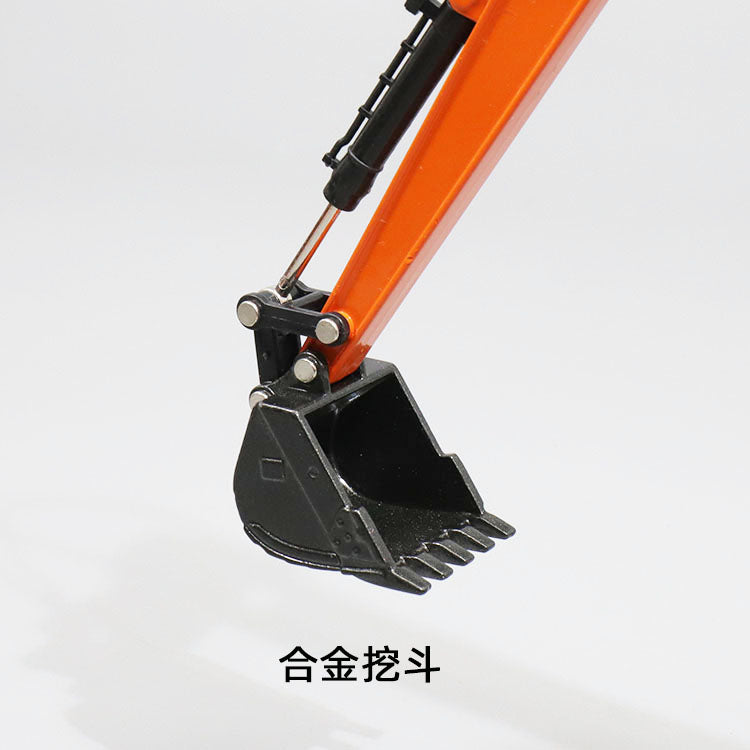 Long arm excavator model children's alloy excavator vehicle toy