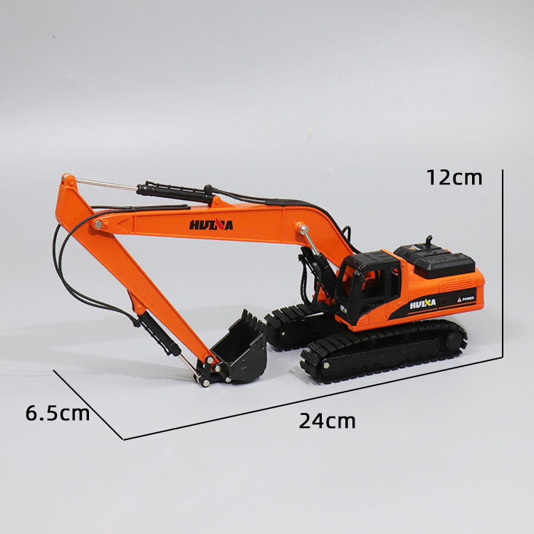 Long arm excavator model children's alloy excavator vehicle toy