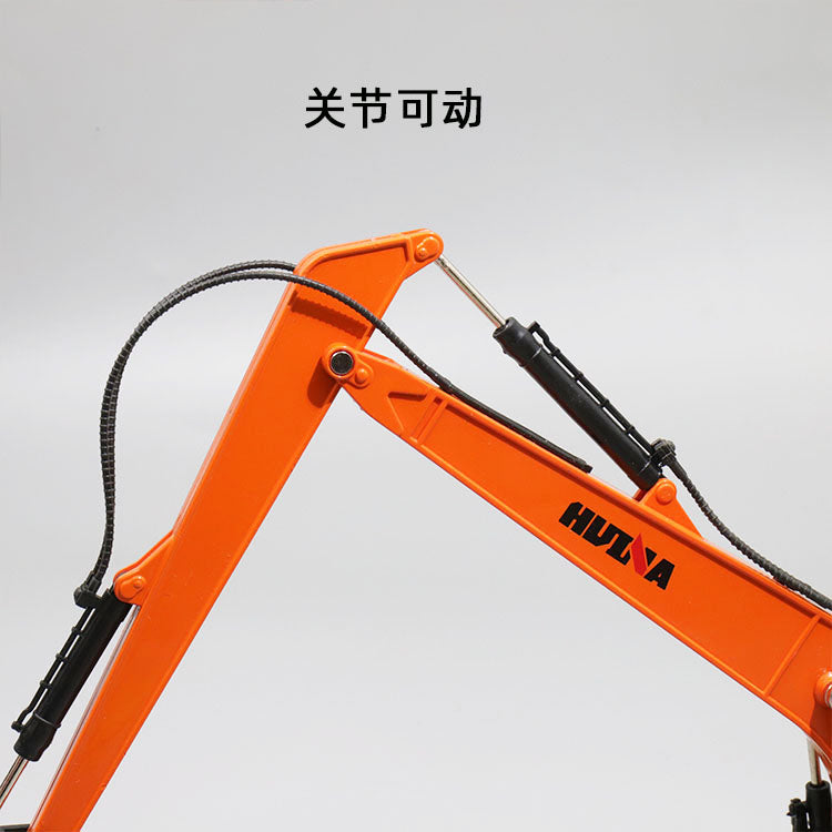 Long arm excavator model children's alloy excavator vehicle toy