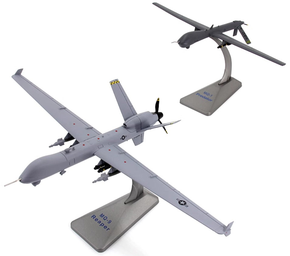 MQ-9 Reaper Predator UAV alloy aircraft model 1-72