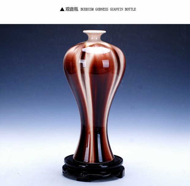 Jingdezhen ceramic vase with colorful flowing patterns