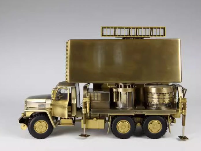 Q08 Radar Vehicle Army Green and Bronze, Brave and Victorious Military Model.