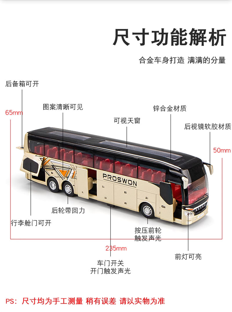 Small Bus with lights and sliding doors