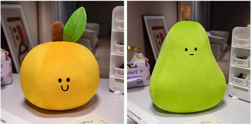 Smilling red stuffed apple