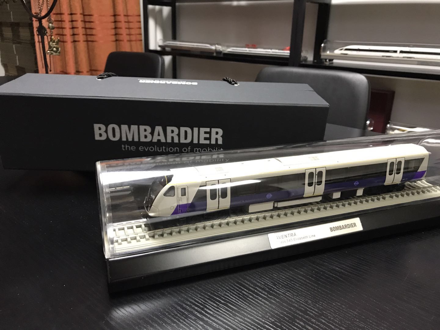 Subway of London metro line static tram model