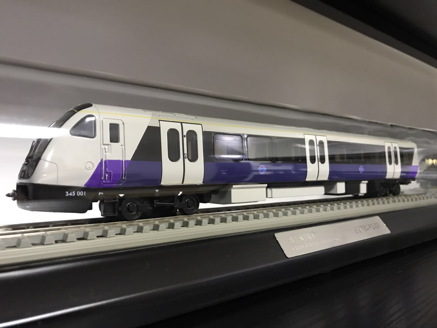 Subway of London metro line static tram model