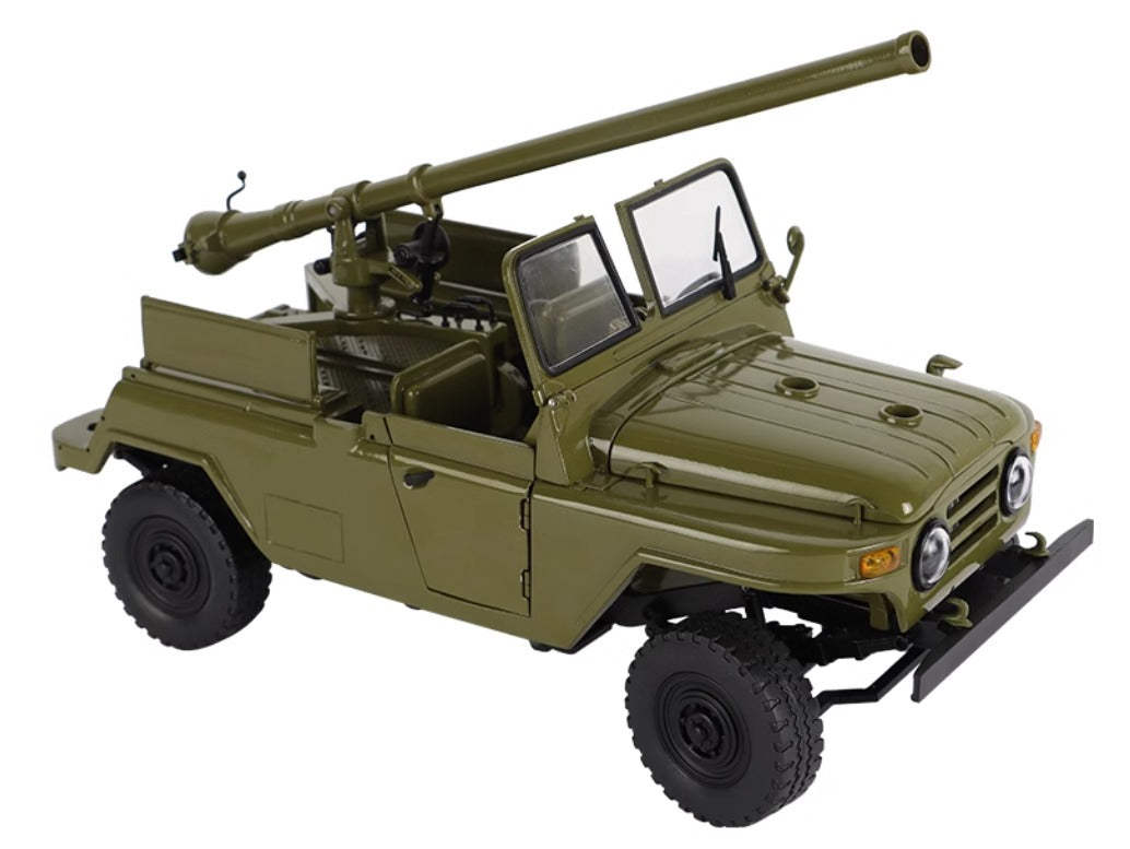Type 75 105mm recoilless gun 212 jeep static model 1-18.