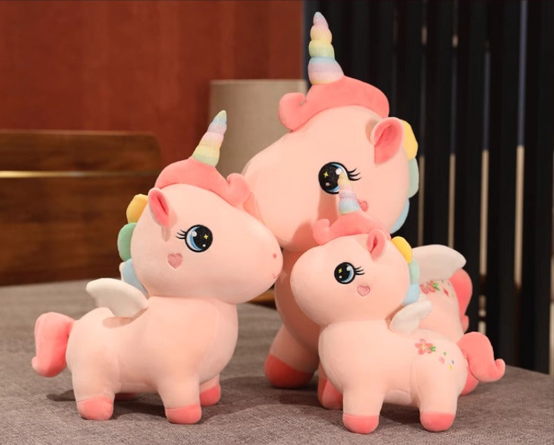 Winged unicorn stuffed animal plush