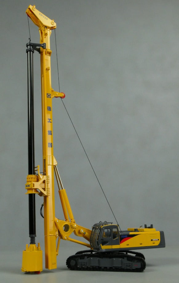 XCMG XR220 Rotary Drilling Model Yellow model alloy model