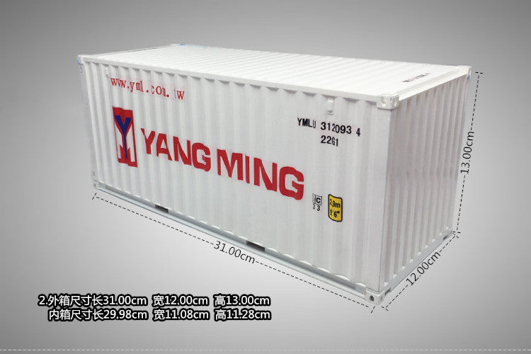Yangming Shipping Container 1-20 ABS plastic model